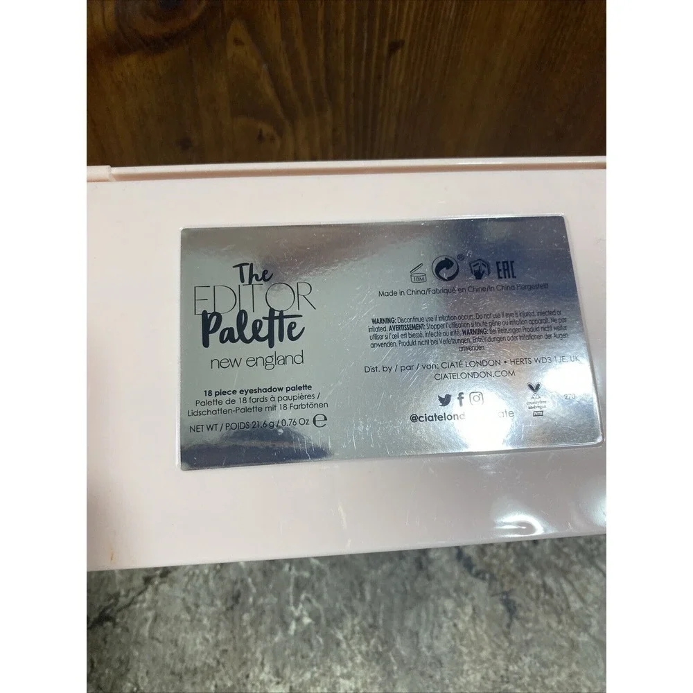 Ciate London The Editor Palette New England‎ Eyeshadow 18 Shades